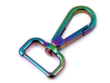 Metall-Karabiner 25mm Fädelloch Multicolor